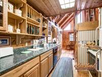 Full Kitchen of this 2 bedroom cabin near Pigeon Forge, TN